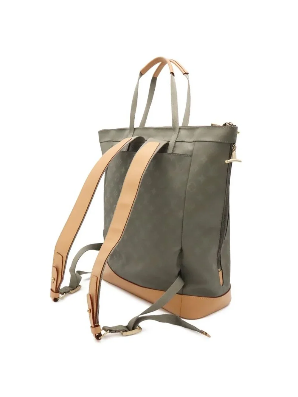 Louis Vuitton Monogram Titanium Zipped Tote Large 2-Way Backpack